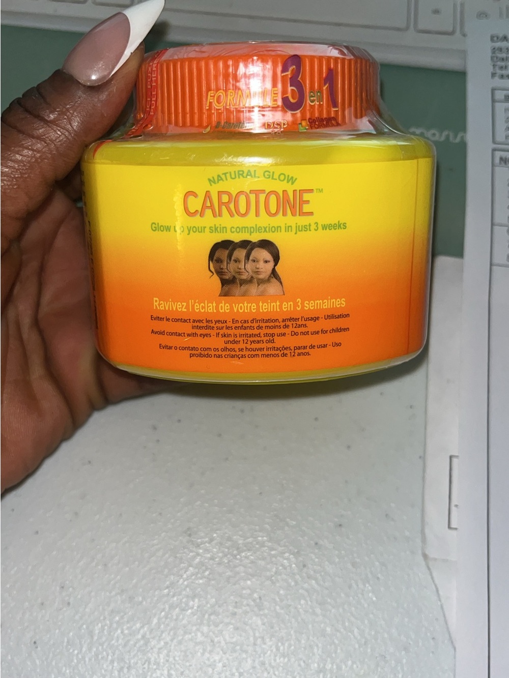 Natural Glow Skin Cream – Orange/Yellow